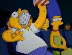 Homer simpson eating popcorn Meme Template