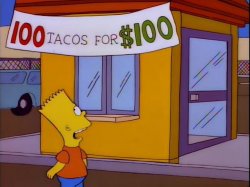 100 tacos Meme Template
