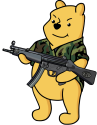 Pooh bear gun Meme Template