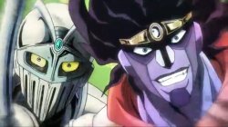 Star platinum and silver chariot Meme Template