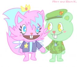 flippy x kitty drawn by bea Meme Template