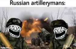 Russian artillerymans Meme Template