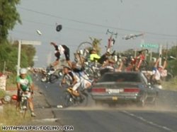 Bike crash with car Meme Template