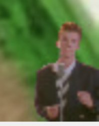 rick roll low quality Meme Template