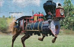 Train horse puzzle Meme Template