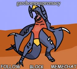 garchompsupremacy announcement template Meme Template