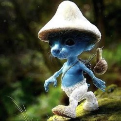 Blue Smurf Cat Meme Template