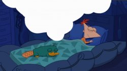 Perry the platypus sleeping Meme Template