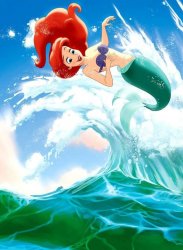 ariel making waves Meme Template