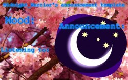 Midnight_Warrior announcement template Meme Template