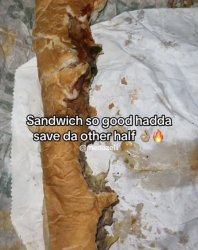 Half the sandwich Meme Template