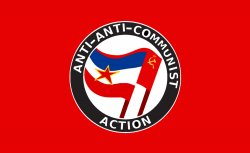 Anti-Anti-Communist Action flag Meme Template