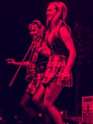 Violin school uniform tartan skirt club girls Meme Template