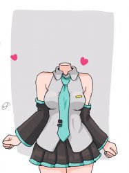 headless hatsune miku Meme Template