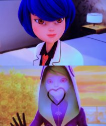 Miraculous Feligami heart Meme Template