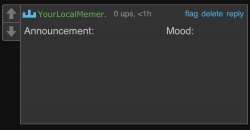 YourLocalMemer’s comment announcement 1.0 Meme Template