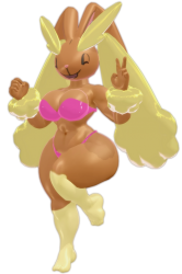 Curvy Lopunny Meme Template