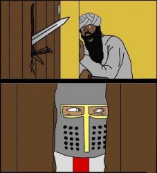 crusader the shining Meme Template