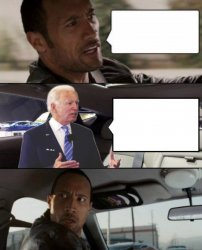 Rock and Biden Meme Template