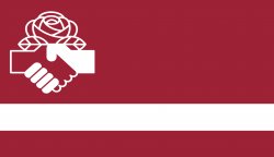 Democratic Socialist Latvia flag Meme Template