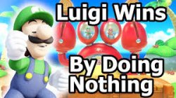 Luigi Wins By Doing Nothing Meme Template