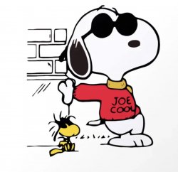 Snoopy and Woodstock sticker - Joe Cool - Peanuts - Charlie Brow Meme Template