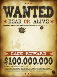 Wanted dead or alive Meme Template