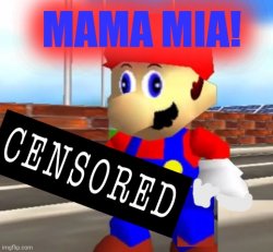 Mario 64 Lore Meme Template