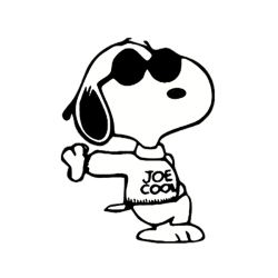 Stevie's Snoopy Joe Cool Greeting Card by Den Verano Meme Template