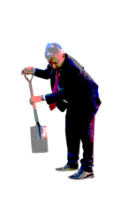 Amlo pendejo cavando con pala Meme Template