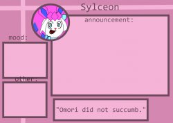 sylceon announcment temp Meme Template