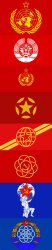 Socialist World Republic flags Meme Template