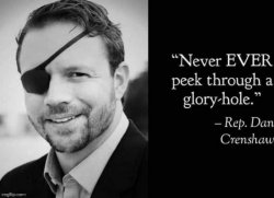 Dan Crenshaw glory hole Meme Template