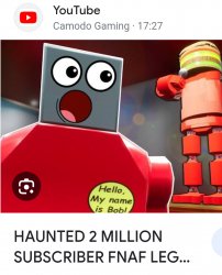 Haunted 2milion subscriber FNAF lego Meme Template