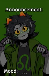 SG91 Nepeta announcement temp Meme Template
