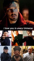 Doctor Strange "I Love You In Every Universe" Meme Meme Template