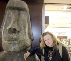 Dave Mustaine Moai Meme Template