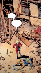 Harley and Booster Gold Meme Template