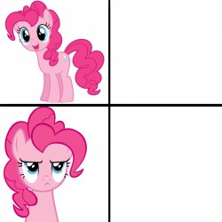 Pinkie Pie is disappointed Meme Template