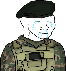 Weeping Eroican Soldier Meme Template