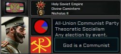 Holy Soviet Empire | Divine Comintern | Nicholas II Meme Template