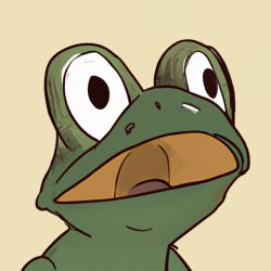 Suprised and Questioned Frog Meme Template