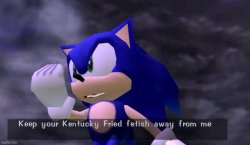 Sonic insulting your foot fetish Meme Template