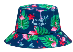 Budgy Smuggler Bucket Hat Flamingo Meme Template