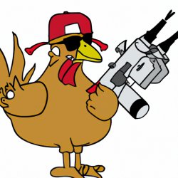 chicken with a gun Meme Template