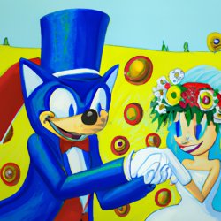 mario marrying sonic Meme Template