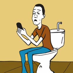 Guy confused at the toilet Meme Template