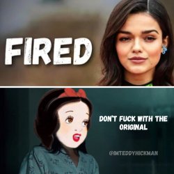 Rachel Zegler Fired From Snow White Meme Template