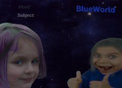 BlueWorld announcement Meme Template