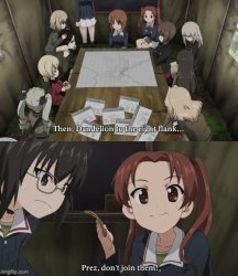 Anzu Don't join them Meme Template